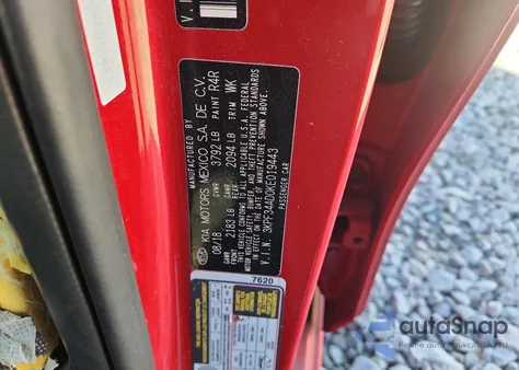 2019 Kia Forte Gt Line из США, поврежденный, VIN 3KPF34AD0KE019443